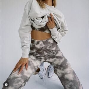 Tan + Lines Temescal Cny Leggings in Cocoa Clouds Yoga S Small Tye Die